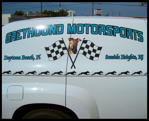 Vehicle lettering in Daytona